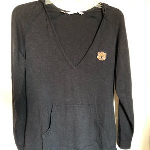V-neck Auburn hoodie